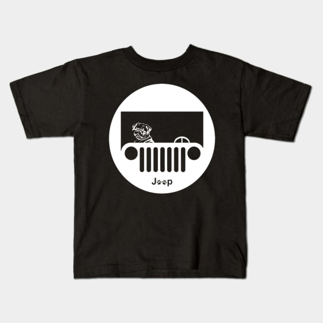 bulldog jeep Kids T-Shirt by dieukieu81